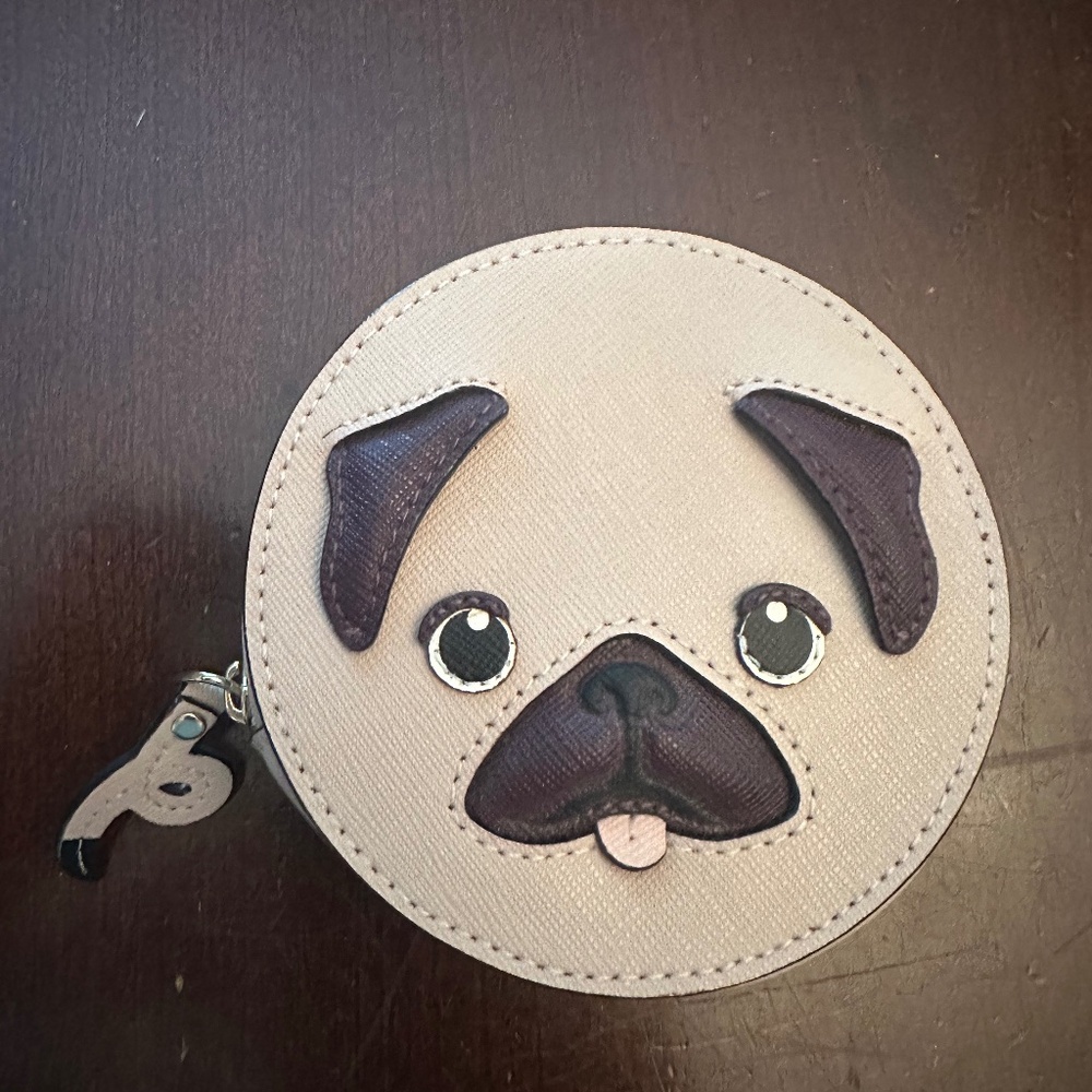 Kate Spade Year of the Dog Pug Coin Purse (Never Used, Excellent Condition)
